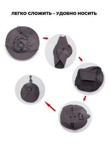 Картинка панама Skully Wear YFM-C-40 grey - 3