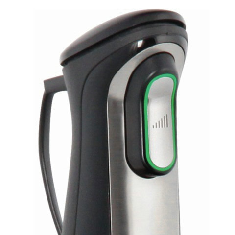 Блендер погружной BRAUN MQ700 SOUP, 750 Вт, 10 скоростей, стакан, сталь, черный