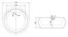 BelBagno BB30.8G.9A.CR Ванна, акриловая, гидро-аэромассаж (G.A), отдельностоящая, круглая, хром