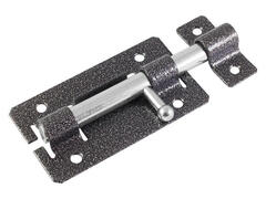 70-0-140 Задвижка дверная с полимерным покрытием, цилиндрический движок, 14х145мм (Россия)