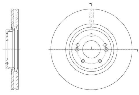 Диск тормозной вентилируемый G-brake  GR-21416