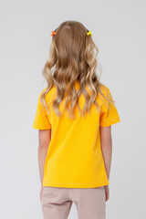 Детская футболка  К 3156/желтый5