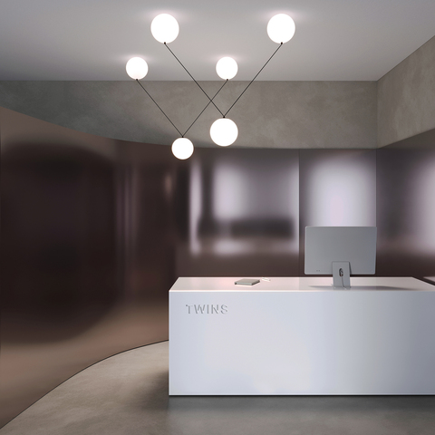 Подвесной светодиодный светильник Maytoni Twins MOD427PL-L30B3K