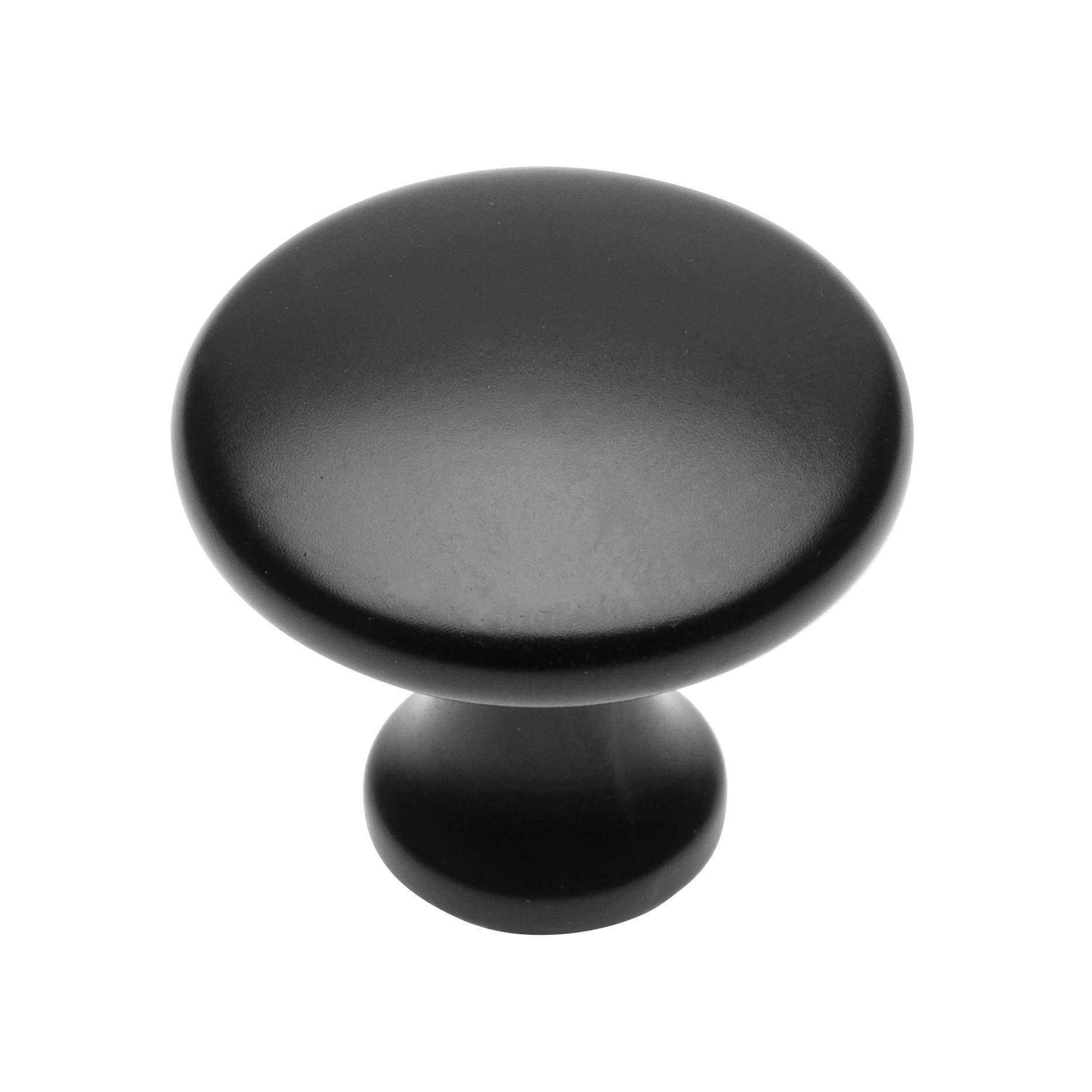 Ручка мебельная кнопка черный матовый fk1677 TDM