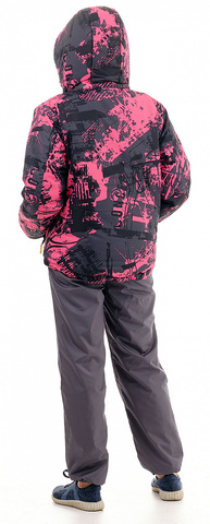 Куртка зимняя детская Мегаполис (таслан добби, фуксия) МАУГЛИ
