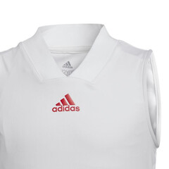 Футболка для девочки Adidas Q3 Match Tank - white/scarlet