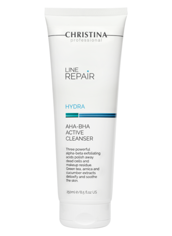 Christina Очищающий активный гель с AHA-BHA кислотами, 250 мл | Line Repair Hydra AHA-BHA Active Cleanser