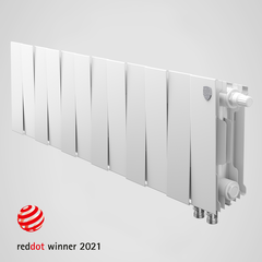 Биметаллический радиатор с правым нижним подключением Royal Thermo Pianoforte Bianco Traffico 200 VDR (белый)  - 18 секций