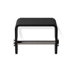 Decor Walther 0974565 Decor Walther Black Stone TPH4 Держатель туалетной бумаги, подвесной, цвет: черный матовый / сталь матовая фото