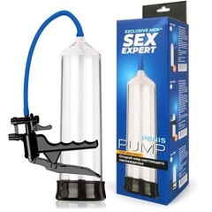 Вакуумная помпа с рычажным насосом Sex Expert (размер: L 200 мм, D 55 мм)