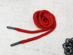 Шнур, ш. 5 мм, L 126 см, красный