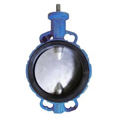 Затвор поворотный дисковый Seagull, DN 600, PN 16, межфланцевый, с диском из чугуна, уплотнение EPDM, NBR, со штоком