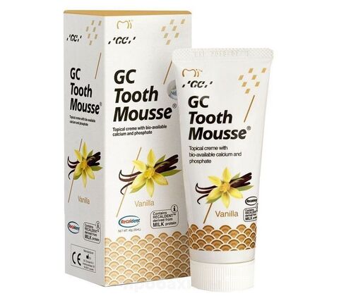Зубной гель (паста) GC Tooth Mousse Тус Мусс для восстановления и укрепления эмали / Ваниль/ Vanilla