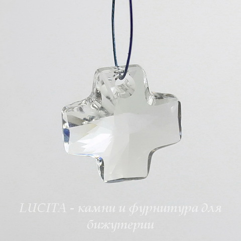 6866 Подвеска Сваровски Крестик Crystal (20 мм) ()