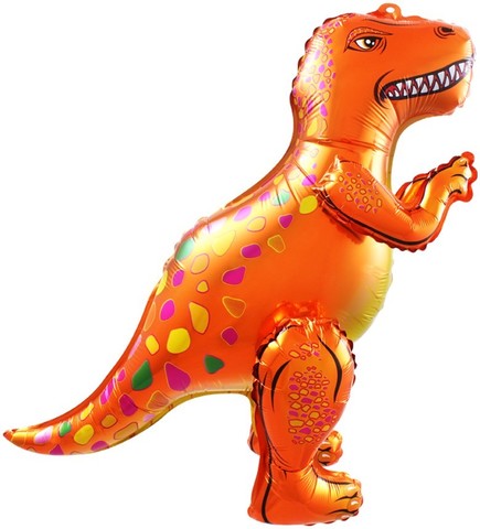 К Ходячая Фигура, Динозавр Аллозавр, Оранжевый, в упаковке 25''/64 см, 1 шт. (в упаковке)