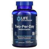 Мультивитамины для приема два раза в день, Two-Per-Day Multivitamin, Life Extension, 60 капсул 1