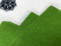 Фетр жесткий, 137,1 гр/м2, р. 20х30см толщина 1 мм, А4, тёмно-зелёный