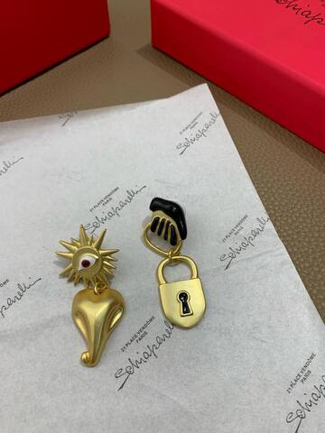 Серьги Schiaparelli глаз замочек нос рука