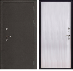 Купить Входная дверь Термо 3 цвет тёмное серебро ПВХ меламин венге светлый