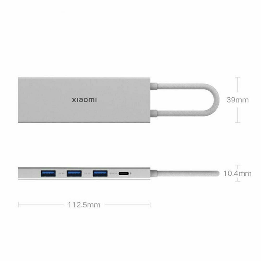 Док-станция Xiaomi 5 в 1 с USB Type-C USB3.0 HDMI 4K PD100W (XMDS05YM) -  купить по выгодной цене | Xiaomi Moscow