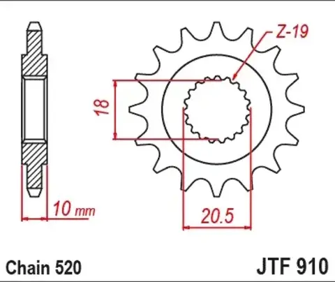 Звезда ведущая JTF910 14
