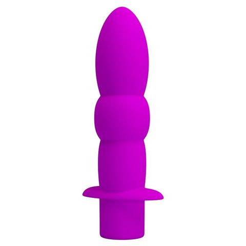Лиловый анальный вибромассажер Wyatt - 11,5 см. - Baile Pretty Love BI-040091