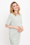 Платье для беременных и кормящих 12737 мята