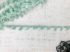 Тесьма с эластичными петлями, 8х10 м, ш. 1,5 см, бледная мята