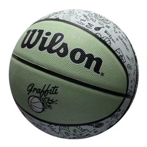 Баскетбольный мяч Wilson GRAFFITI BSKT Light Green №7