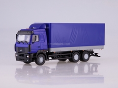 MAZ-6312 flatbed with awning blue-gray 1:43 AutoHistory