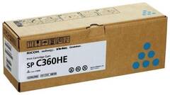 Принт-картридж Ricoh SP C360HE, голубой. Ресурс 5000 стр. (408185)