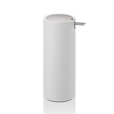 Decor Walther 0972355 Decor Walther Stone SSP Дозатор для мыла, настольный, цвет: белый матовый / сталь матовая