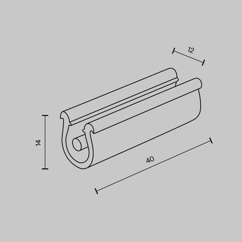 Комплектующие для текстильной подвесной системы Maytoni Accessories for system parity TRA130BF-B