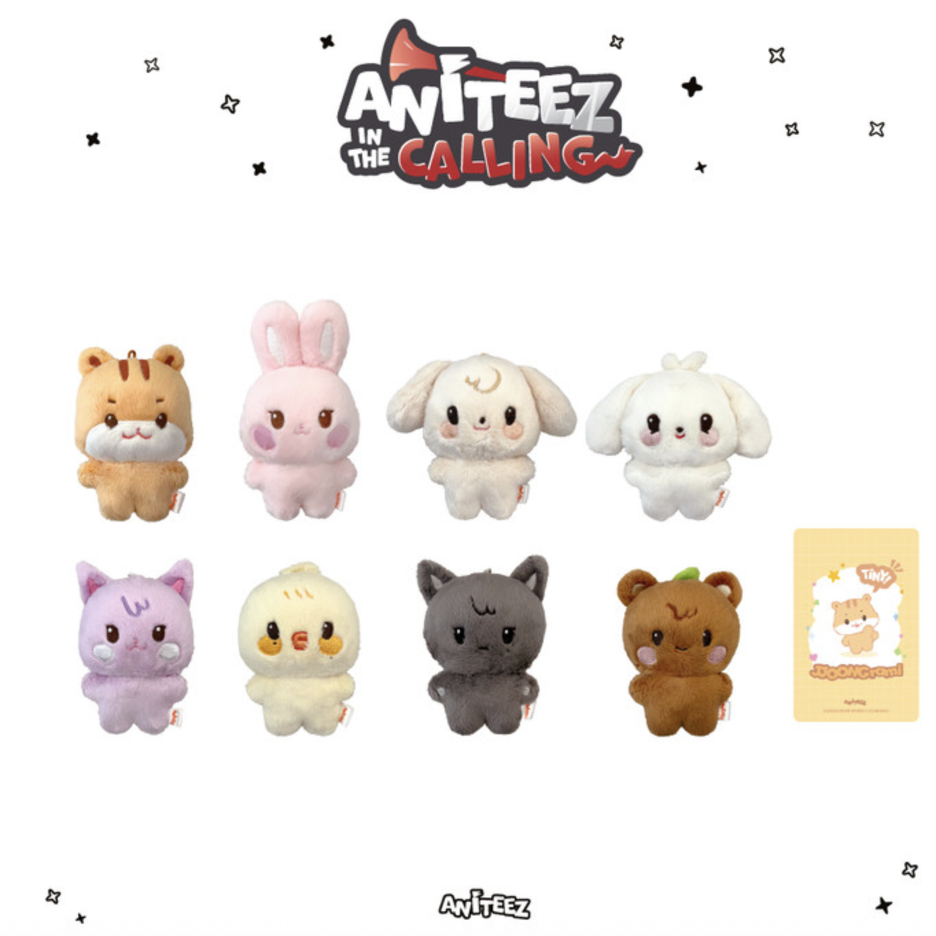 ATEEZ ANITEEZ IN THE CALLING 全員 Tiny Купить Мини плюшевая игрушка [ANITEEZ IN THE CALLING] MD TINY
