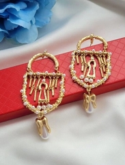 30325 - Серьги длинные PADLOCK style by SCHIAPARELLI