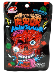 Кислые конфеты Devil's Sour Acid Sugar со вкусом сочного арбуза