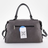 Сумка Саломея 110 итальянский серый + черный