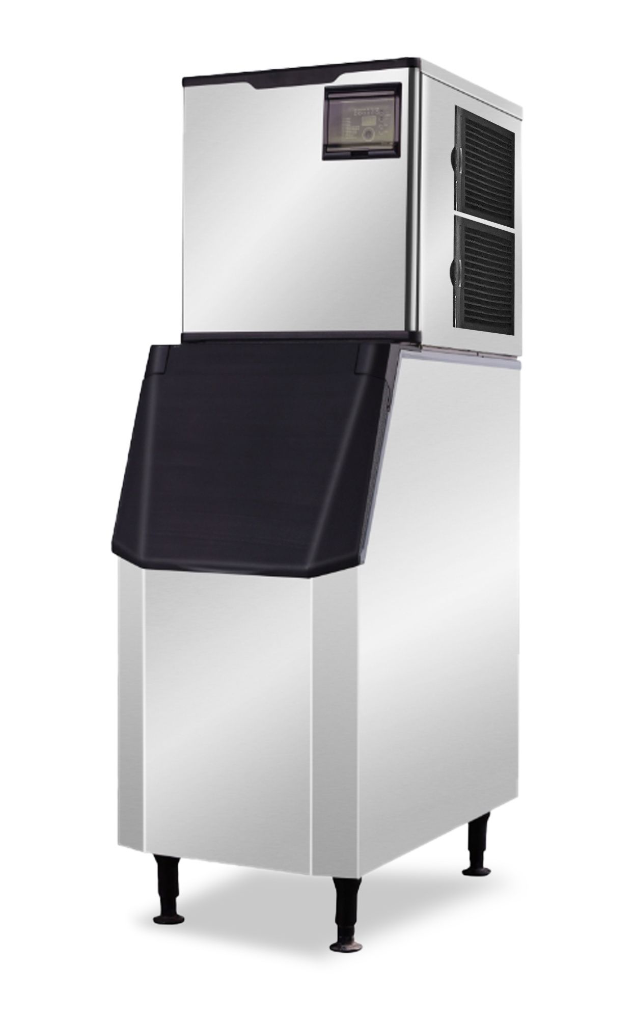 Льдогенератор Koreco AZ 155/140CR для льда формой полумесяц, 155 кг/сут, бункер 140 кг, с подключением к водопроводу