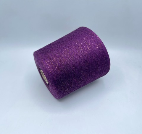 Industria Italiana (пр.Италия),art- Frizzante 3500 м/100гр, 70%Вискоза, 15%Металлик(Люрекс), 15%Полиамид, цвет-Фиолетовый(601). арт-35916