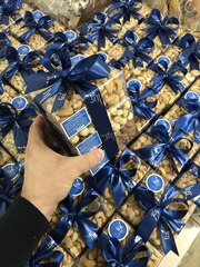 Корпоративный подарочный набор с орехами с брендированием