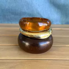 Браслет из смолы Роса, Коричневый