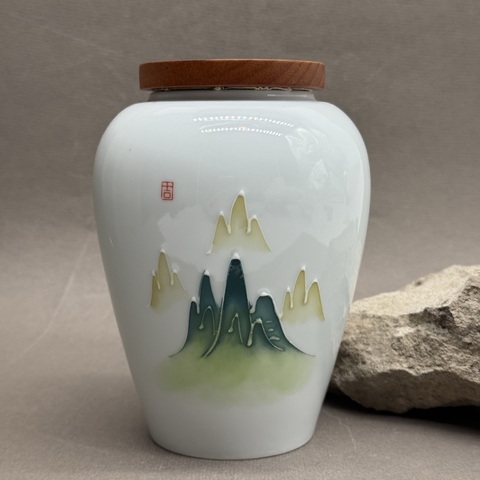 Чайница Кактус, фарфор, 500мл