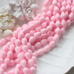 Майорка Капля, зефирно-розовая 10*14 мм, 1 нить, МА211