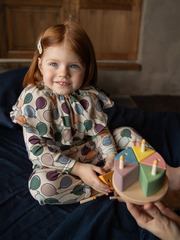 Двусторонний нагрудник Mjölk Шарики