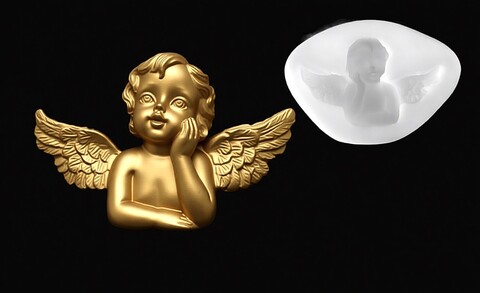 Силиконовый молд Ангел правый № 16