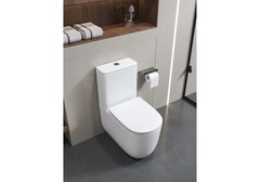 Унитаз напольный, безободковый, система смыва торнадо, Aquatek Оптима Плюс 620x355x790