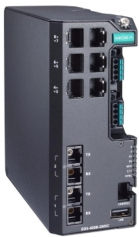 Коммутатор управляемый MOXA EDS-4008-2MSC-LV-T