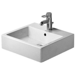 Duravit Vero Раковина  для мебели, без перелива, с 3 отврстиями под смес., 500x470мм, Цвет: Белый 454500044 фото