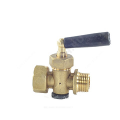 Кран для манометра 3-ходовой латунь 1807 Ду 15 ВР/НР G1/2" с рукояткой без фланца OR 1807.015