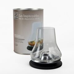 LES IMPITOYABLES - Набор 2 предмета (стакан для дегустации виски 380 мл  + подставка), стекло, фото 5